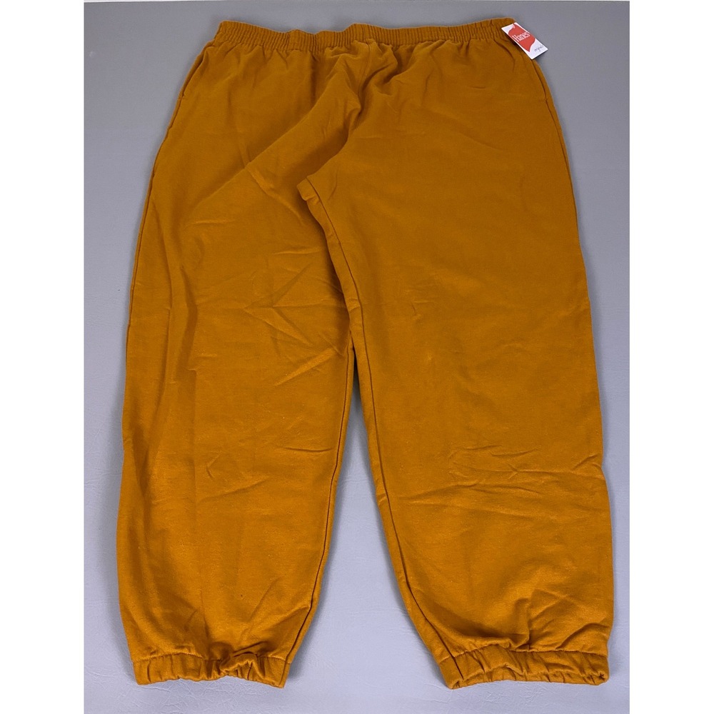 Hanes Originals Fleece Sweatpants Women's‎ 3X Allgood Gold Orange New NWT